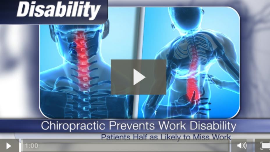 Preventing Work Disability with Chiropractic (Video)