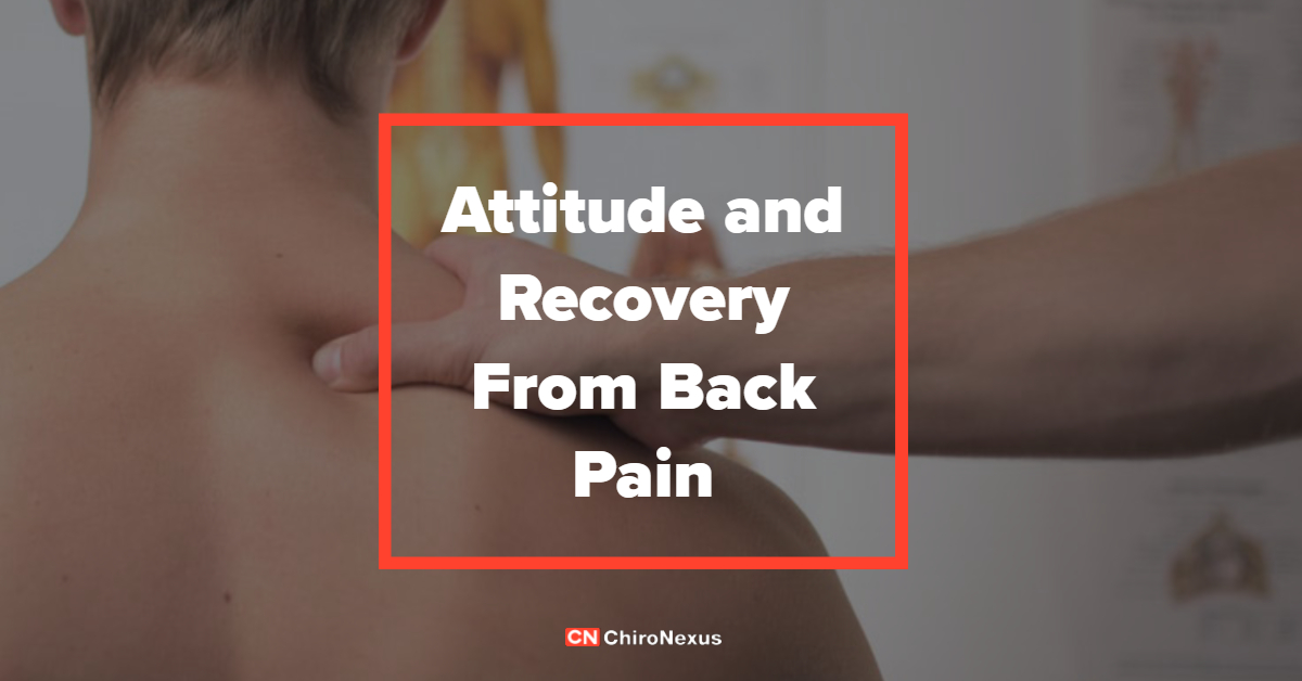 Attitude and Recovery From Back Pain